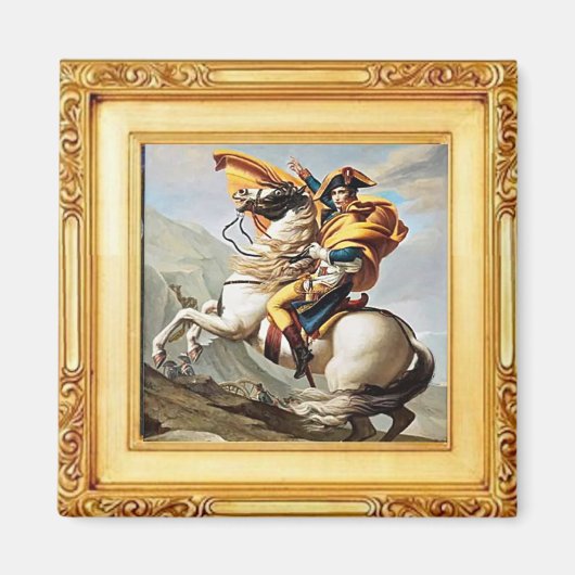 Napoléon traversant les Alpes par David - Magnet (Devant)