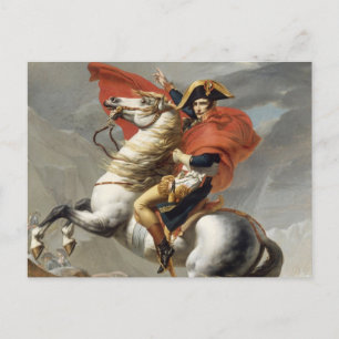 Napoleon trekt over de Alpen - Jacques-Louis David Briefkaart