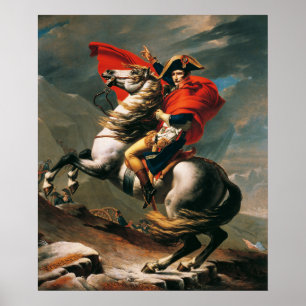 Napoleon trekt over de Alpen Klassiek olieverfschi Poster