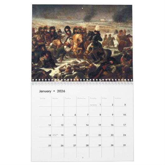 Napoleonic Wars Calendar Kalender (Jan 2026)