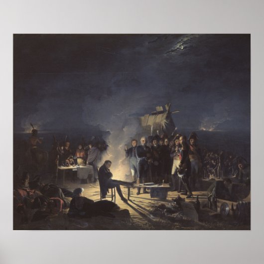 Napoleon's Bivak op de Nacht voor Wagram Poster (Voorkant)