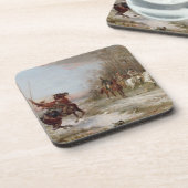 Napoleon's Peril te Brienne-le-Chateau, c.1891 (oi Onderzetter (Linkerzijde)