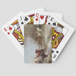 Napoleon's Peril te Brienne-le-Chateau, c.1891 (oi Pokerkaarten