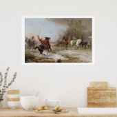 Napoleon's Peril te Brienne-le-Chateau, c.1891 (oi Poster (Keuken)