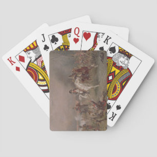 Napoleon's Retreat (olie op doek) Pokerkaarten