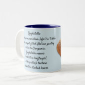 Napoletana de Sfogliatella - tasse de deux tons (Devant gauche)