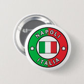 Napoli Italia Ronde Button 5,7 Cm (Voorkant /achterkant)