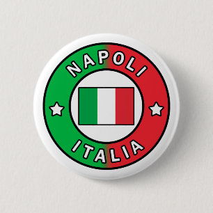 Napoli Italia Ronde Button 5,7 Cm