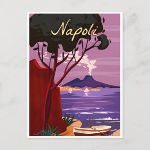 Napoli, Italië Vintage Reizen Napels Italiaans Eur Briefkaart