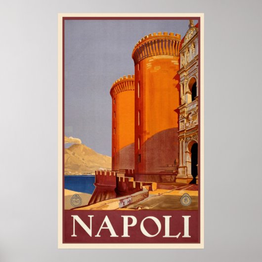 Napoli, Italy Vintage Travel Poster (Devant)
