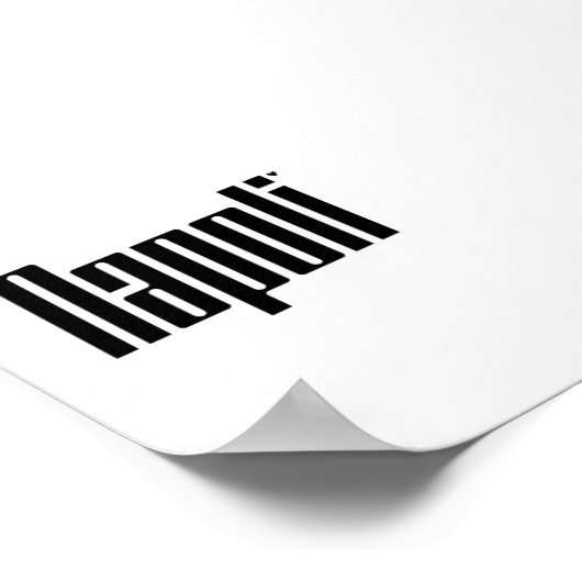 Napoli - minimalistic typography poster (Hoek)
