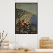 Napoli Naples Poster Vintage voyage Annonce Rétro  (Cuisine)