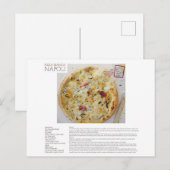 NAPOLI Pizza Bianca Recipe Briefkaart (Voorkant / Achterkant)