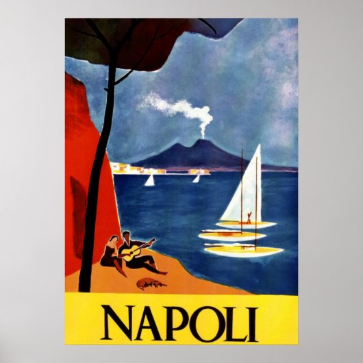 Napoli Travel Love Romance Poster (Voorkant)