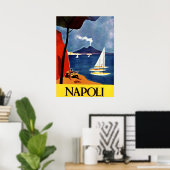 Napoli Travel Love Romance Poster (Thuiskantoor)