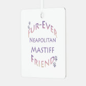 Napolitaanse Mastiff Furever Metalen Ornament (Voorkant links)