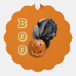 Napolitaanse Mastiff Halloween BOO Ornament Kaart
