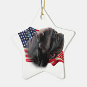 Napolitaanse Mastiff vlag Keramisch Ornament (Links)