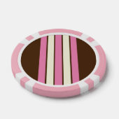 Napolitaanse Poker Chips (bruin, roze & crème) (Enkel)