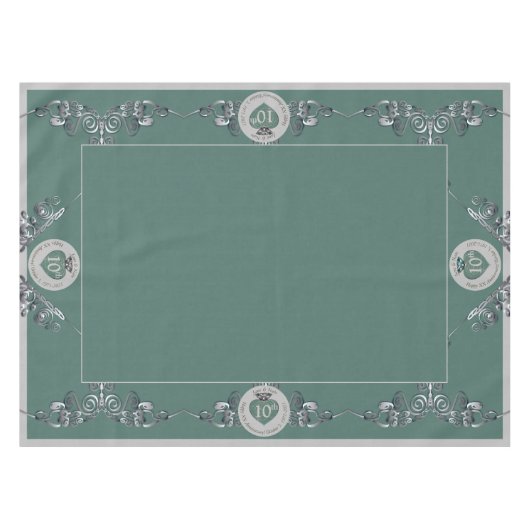 Nappe 10th,11th,20th,25th Wedding Anniversary  (Devant (Horizontal))