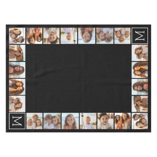 Nappe 11 Grille de collage avec monogramme (Devant (Horizontal))