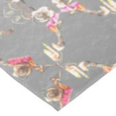 Nappe 16e anniversaire du Mariage Bougies et fleur de St (Angle)