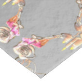 Nappe 16e anniversaire du Mariage Bougies et fleur de St (Angle)