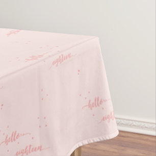 Nappe 18e anniversaire rose or rose bonjour dix-huit tex