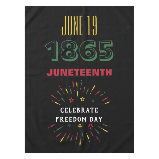 Nappe 19 juin 1865 Junetten Black History Fireworks (Devant)