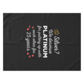 Nappe 25e anniversaire du Mariage I - Couple drôle d'arg (Devant (Horizontal))