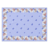 Nappe 32 images Carrés Photo Collage Papillons bleus (Devant (Horizontal))