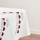 Nappe 40e Ruby Mariage Anniversaire du coeur rouge (In Situ)