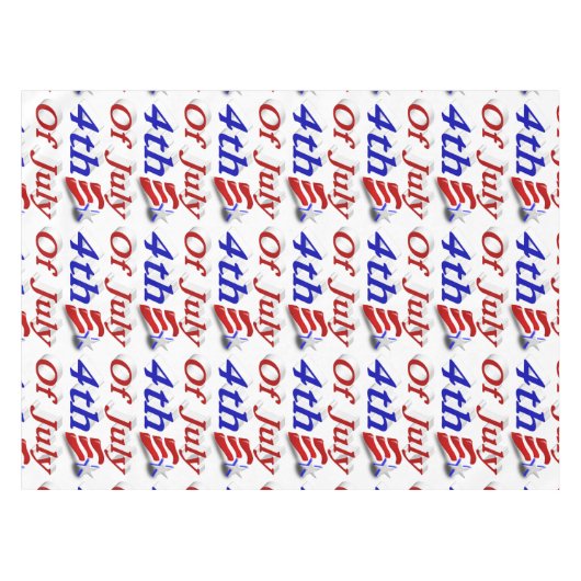Nappe 4 juillet Star Stripes (Devant (Horizontal))