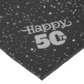 Nappe 50ème NOIR avec typographie gris (Angle)
