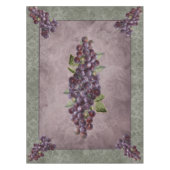 Nappe 52x70 Raisins avec fond floral (Devant)