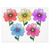 Nappe 5 Fleurs de couleur (Devant (Horizontal))