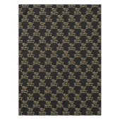 Nappe 60e anniversaire Nom de fête Noir Motif moderne (Devant)