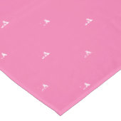 Nappe 60e anniversaire Nom de la fête Motif rose moderne (Angle)