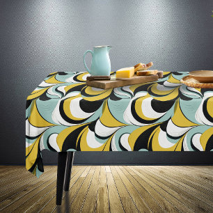 Nappe 60s les années 70 Vibe Retro Swirls Abstrait Pat#3