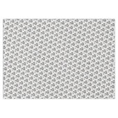 Nappe "60x84" Floral noir & blanc (Devant (Horizontal))