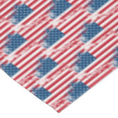 Nappe "60x84" Juillet 4 Patriotique USA Drapeau (Angle)