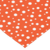 Nappe "60x84" Pois orange et blancs (Angle)