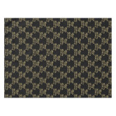 Nappe 70e anniversaire Nom de fête Noir Motif moderne (Devant (Horizontal))
