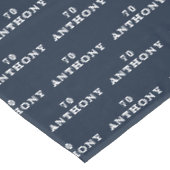 Nappe 70e anniversaire Nom du parti Marine Bleu Motif mo (Angle)