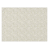 Nappe 70e anniversaire Thème de fête, blanc et or (Devant (Horizontal))