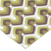 Nappe 70s Bold Modern Retro Ogee Motif in Greens (Angle)