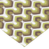 Nappe 70s Bold Modern Retro Ogee Motif in Greens (Angle)