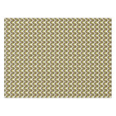 Nappe 70s Bold Modern Retro Ogee Motif in Greens (Devant (Horizontal))