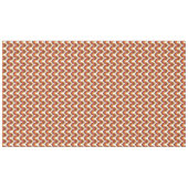 Nappe 70s Bold Retro Modern Motif in Orange & Brown (Devant (Horizontal))