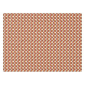 Nappe 70s Bold Retro Modern Motif in Orange & Brown (Devant (Horizontal))